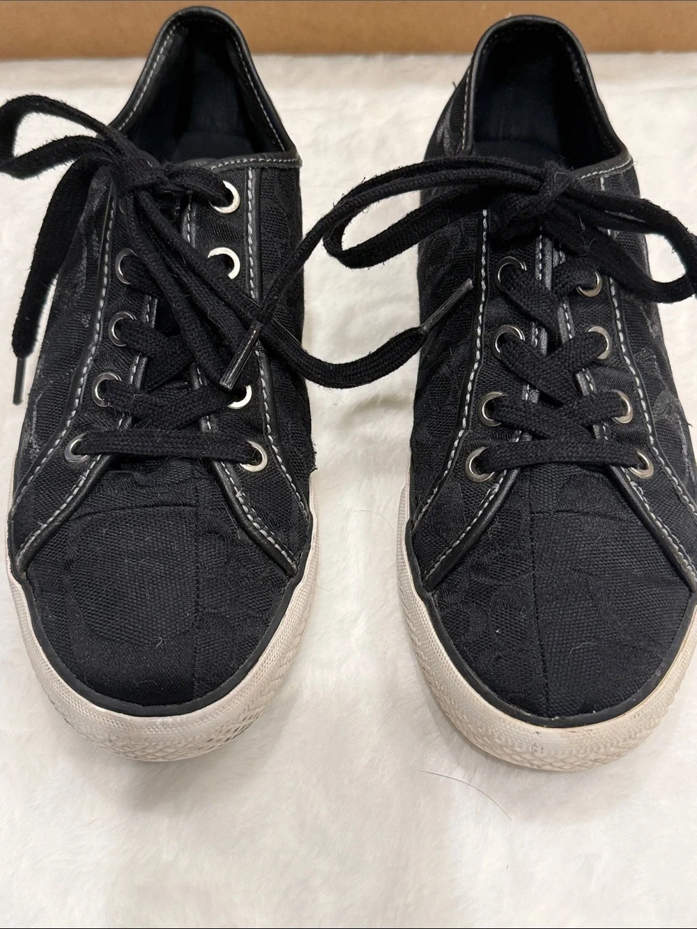 Coach black sneakers